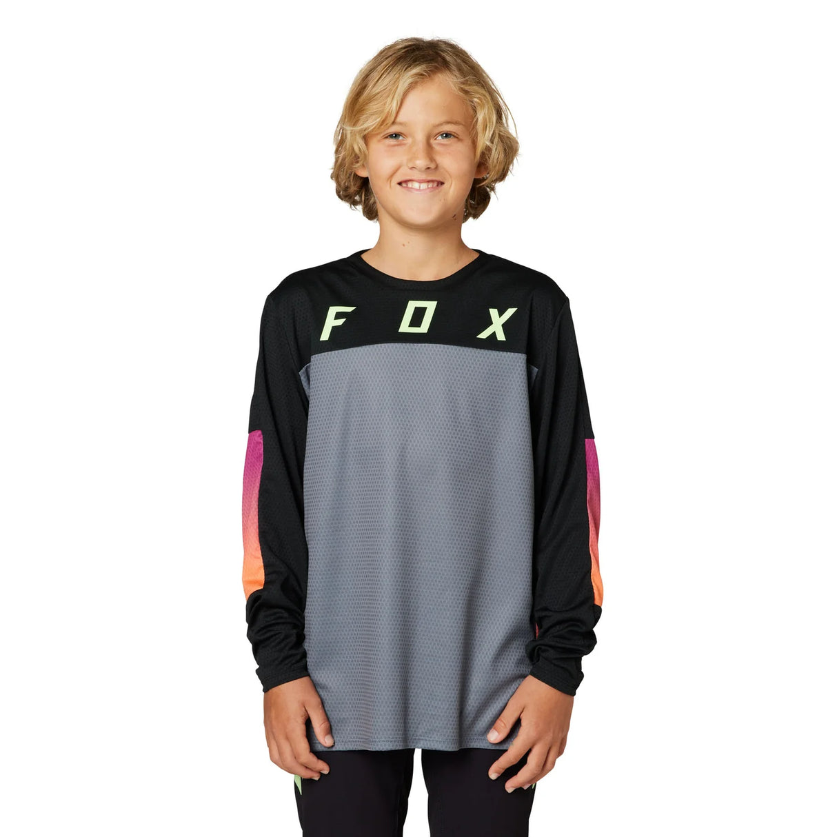 Fox Youth Defend Race Long Sleeve Jersey (2024)
