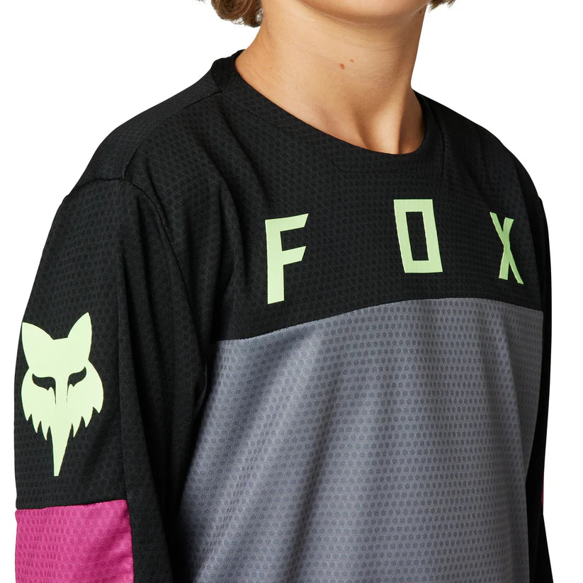 Fox Youth Defend Race Long Sleeve Jersey (2024)