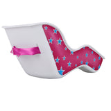 Bikes Up Kids Doll Seat - Pinky Purple/Blue Stars