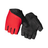 Giro Jag Renew recycled bike gloves in Bright Red feature EVA palm padding
