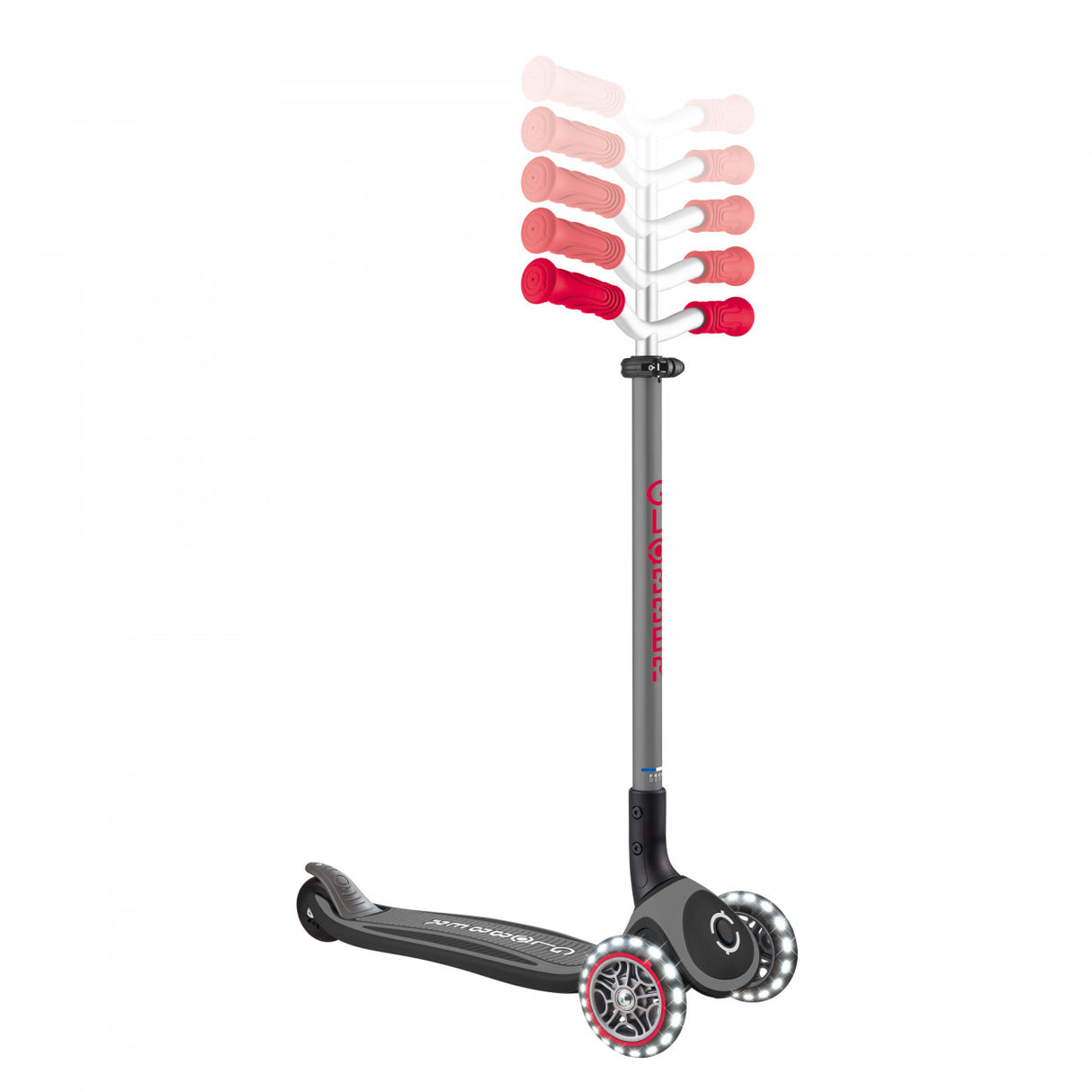 Globber Master 3 Wheel Folding Scooter with Lights