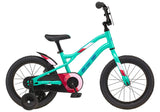 GT Siren 16 16-inch kids bike in teal with pink highlights