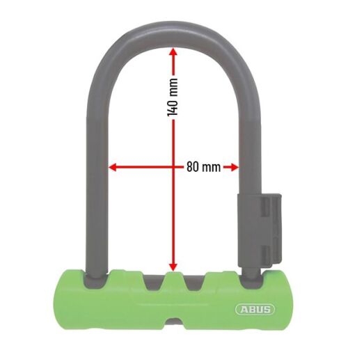 ABUS Ultra 410 U-Bolt 140mm Key U Lock + 10mm Cable