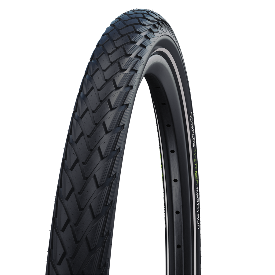 Tyre 27.5 x 1.65 Schwalbe Marathon Greenguard Wirebead Black Reflective