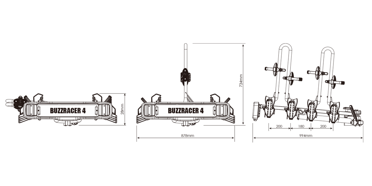 BuzzRack BuzzRacer 4 Bike Rack
