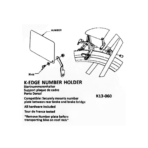 K-Edge Pro Number Holder (K13-060)