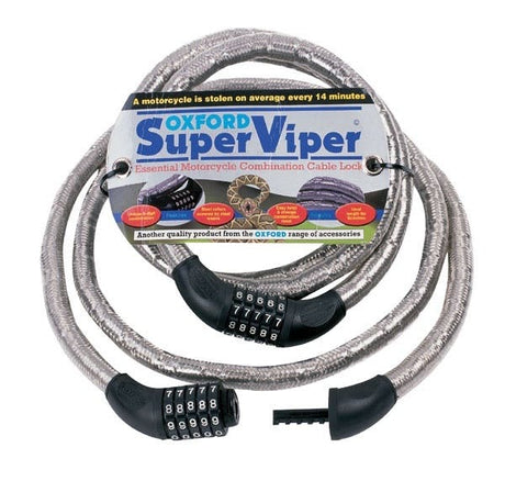 Oxford Super Viper 1m x 22mm Combination Cable Lock