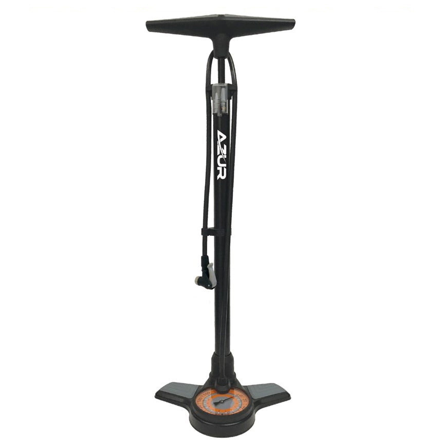 Azur Jumbo Gauge Floor Pump Clever Valve