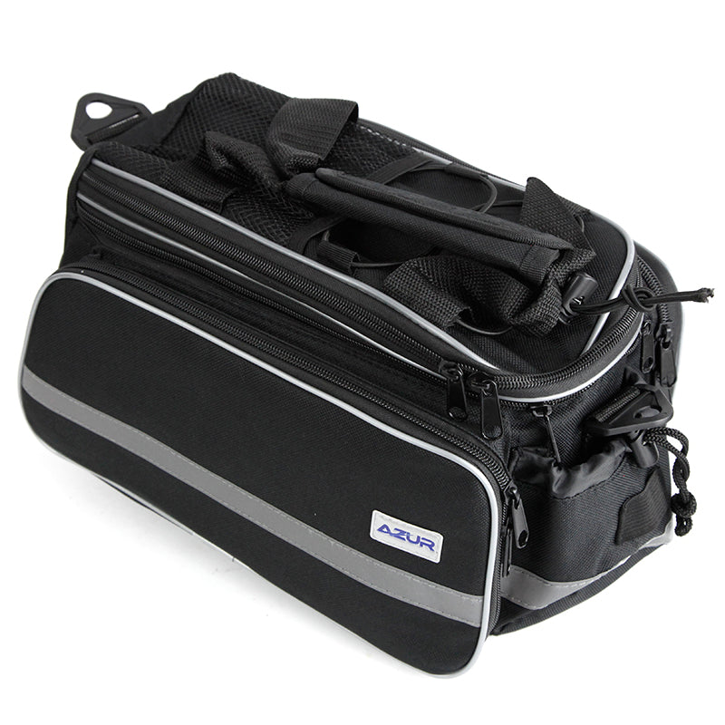 Azur Expandable Rack Top Bag 11.7L - Black