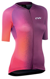 northwave blade womens short sleeve jersey in plum