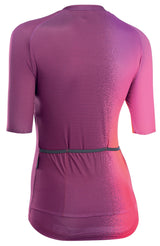 northwave blade womens short sleeve jersey in plum rear view