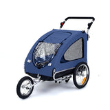 Pet Carrier 2-in-1 Jogger/Trailer Steel Frame Blue