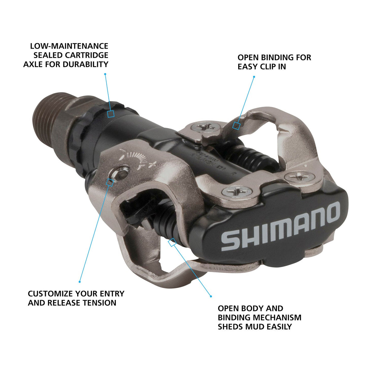 Shimano PD-M520 SPD Pedals