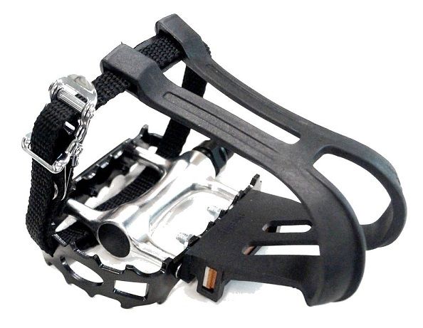 VP 9/16 Flat Pedals with Toe Clip & Straps (3530E)