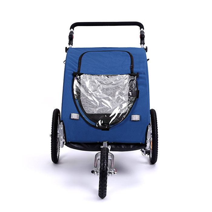 Pet Carrier 2-in-1 Jogger/Trailer Steel Frame Blue