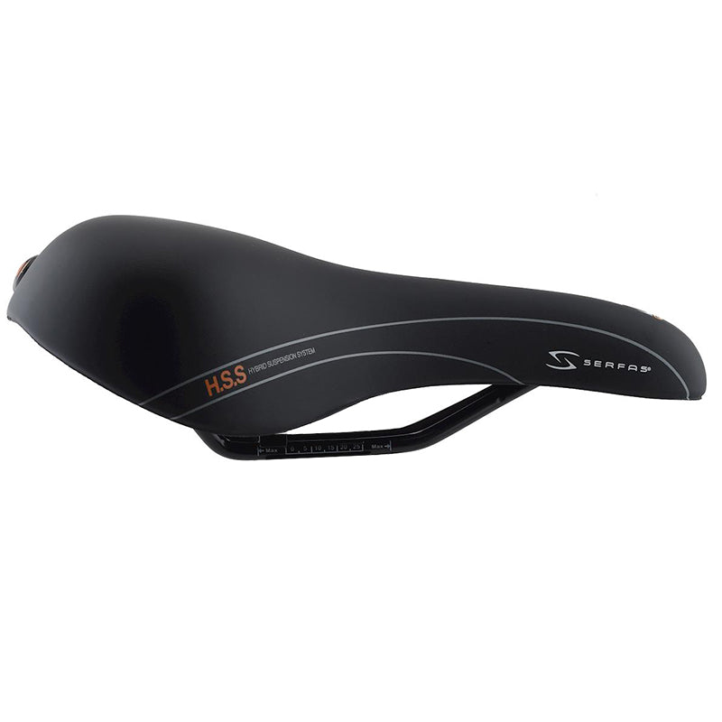 Serfas Dual Density E-Gel Mens Saddle - Black