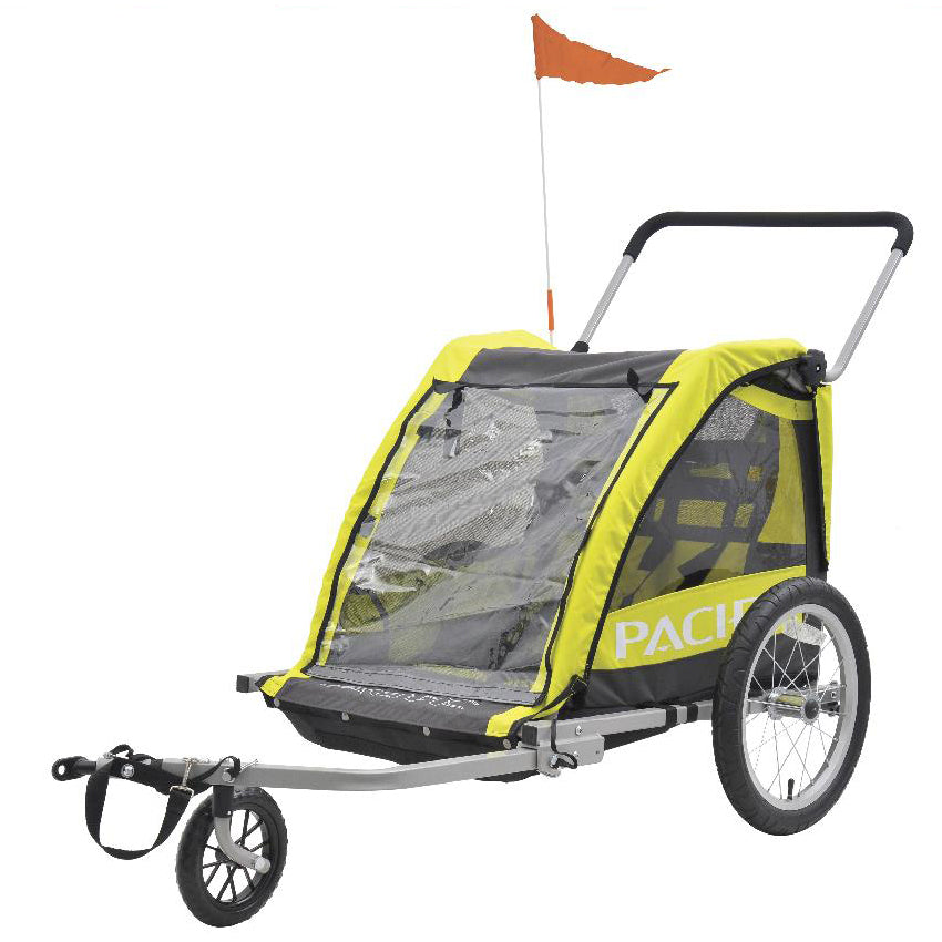 Pacific Deluxe 2-in-1 Kids Trailer - Yellow