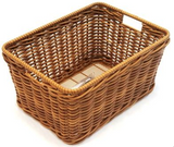 Retro Rattan Wicker Fixed Rear Basket