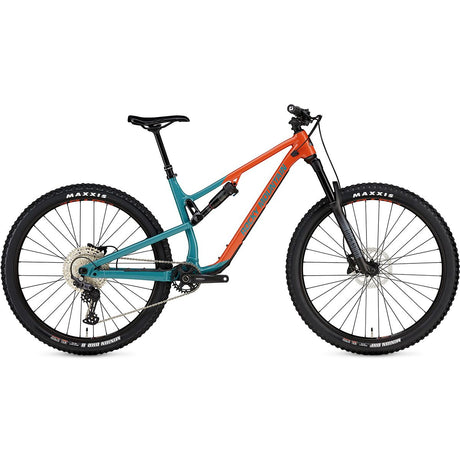 Rocky Mountain Instinct Alloy 30 (2023) dual-suspension trail mountain bike in orange/blue colourway.