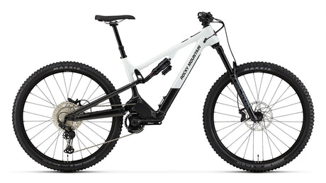 2026 Rocky Mountain Instinct Powerplay SL Alloy 50 FORM alloy electric mountain bike, drive side, showing Dyname S4 Lite motor and idler pulley