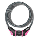 OnGuard Neon 8173 120/8mm Combination Cable Lock (Mixed Colours)