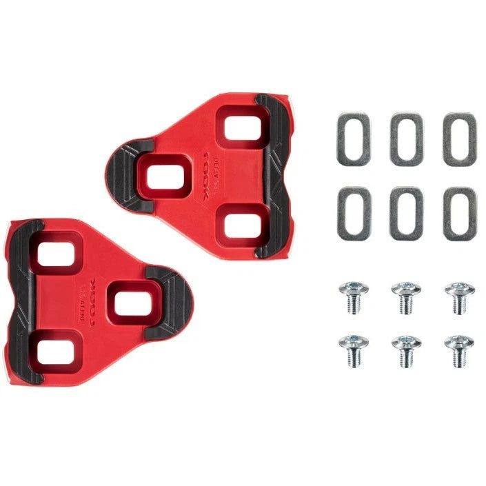 Look Delta Grip Cleats - 9 Degree Float (Red)