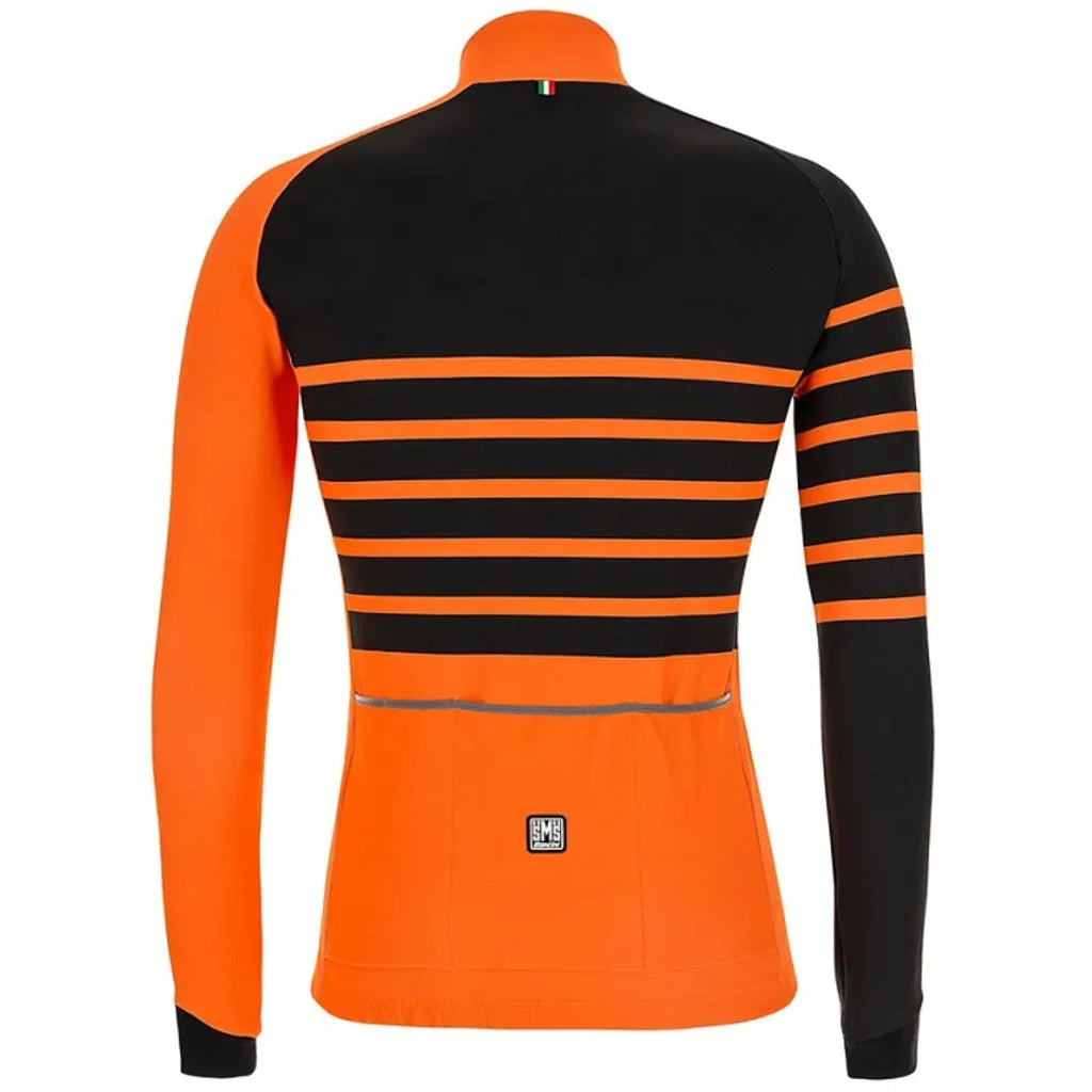 Santini Mens Svolta Thermal Long Sleeve Jersey