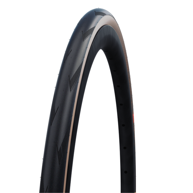 Schwalbe Pro One road bike tyre in Transparent sidewall colour
