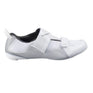 Shimano TR501 Men's Triathlon Shoes in white color with a quick strap and a mesh upper material.