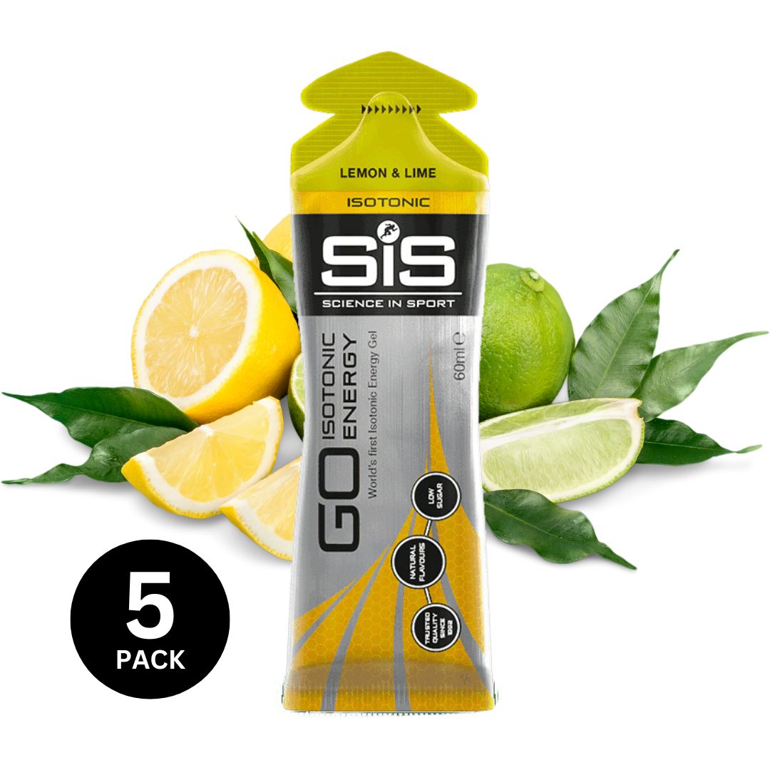 Science In Sport GO Isotonic Energy Gel 60mL - Lemon & Lime (5 Pack)