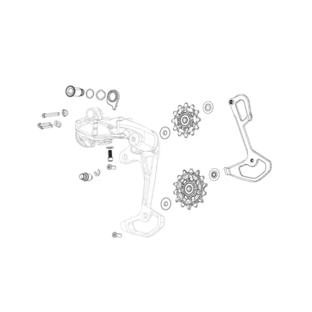 SRAM NX/SX Rear Derailleur Pulley Kit 11.7518.090.000