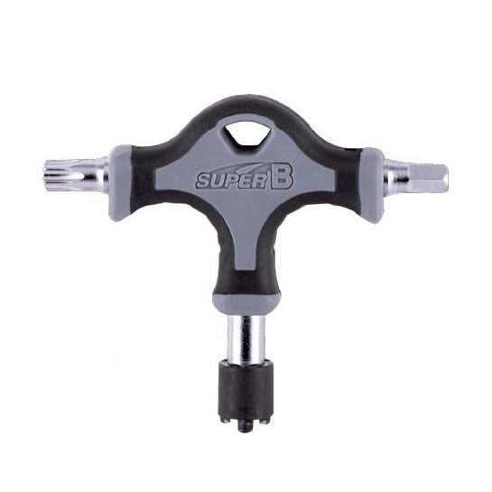 SuperB T-Shaped Chainring Nut Wrench w/Torx 40 & Hex 6mm