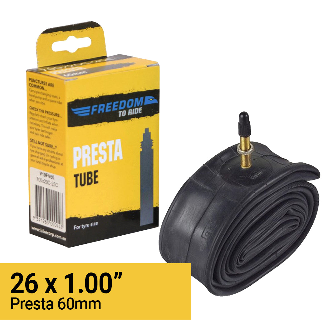 Tube 26 x 1.00 Freedom Presta Valve 60mm