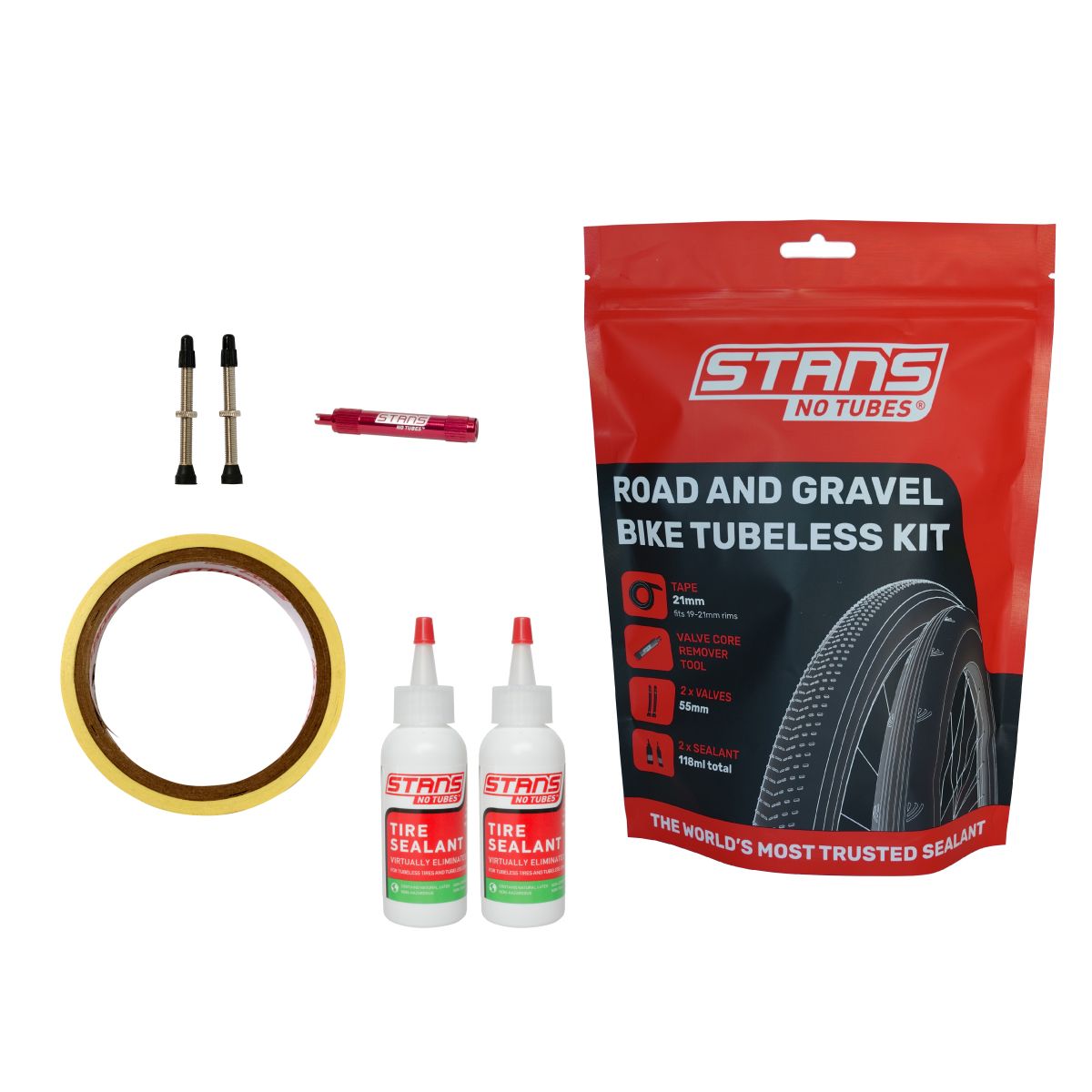 Stans NoTubes Road and Gravel Bike Tubeless Kit 25mm Rim Tape