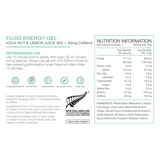 PURE Fluid Energy Gel 50g - Kola Nut & Lemon Juice