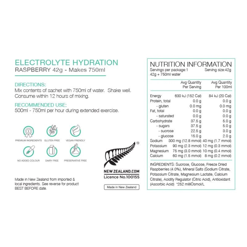 PURE Electrolyte Powder 42g - Raspberry