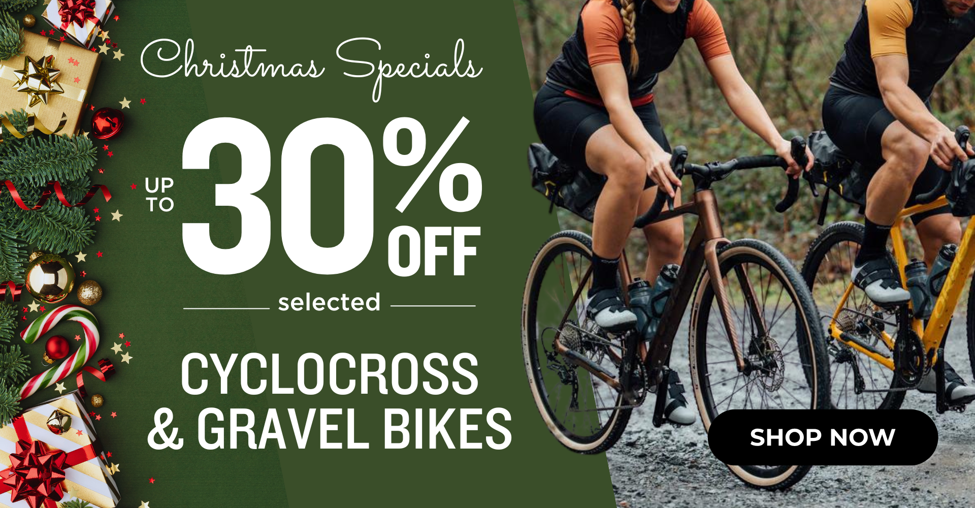 Xmas Specials: Up to 30% off Gravel & Cyclocross Bikes