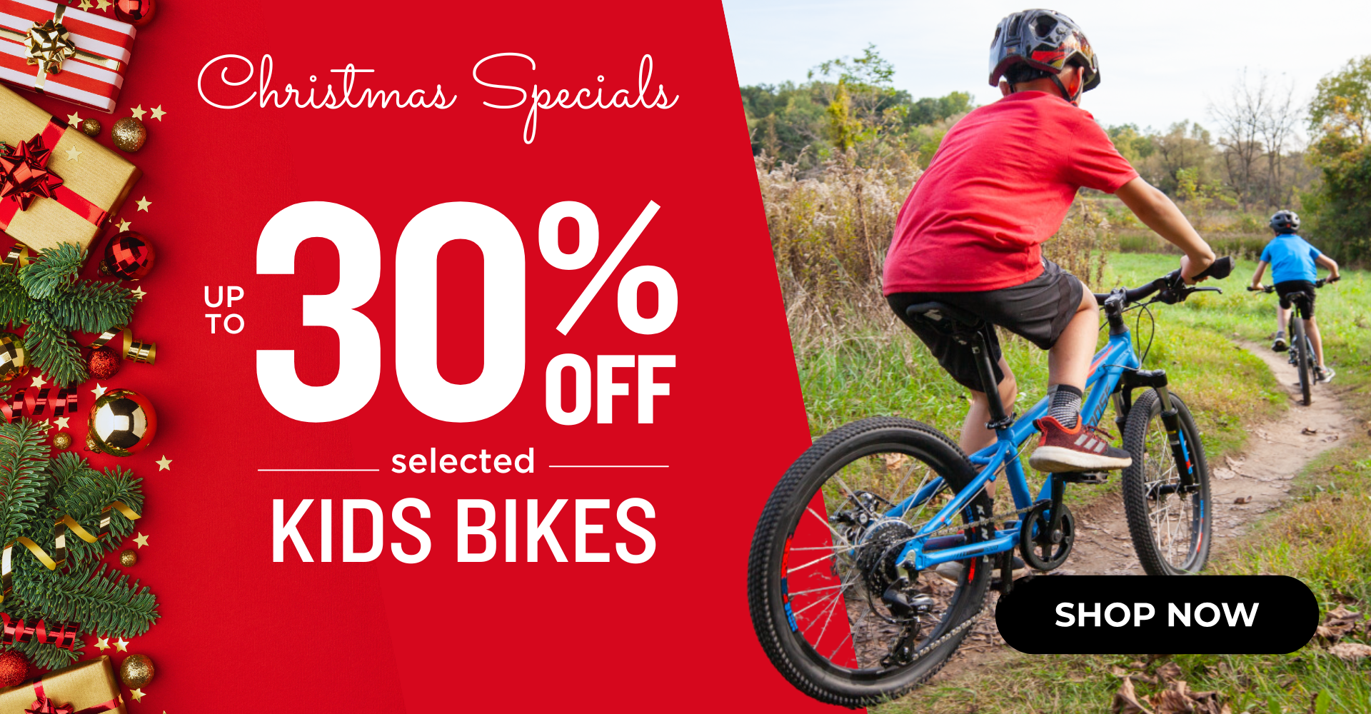 Xmas Specials: Up to 30% off Kids Bikes