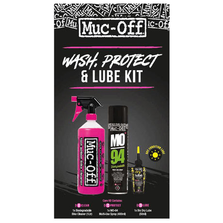 Muc-Off Wash, Protect and Lube Dry Kit